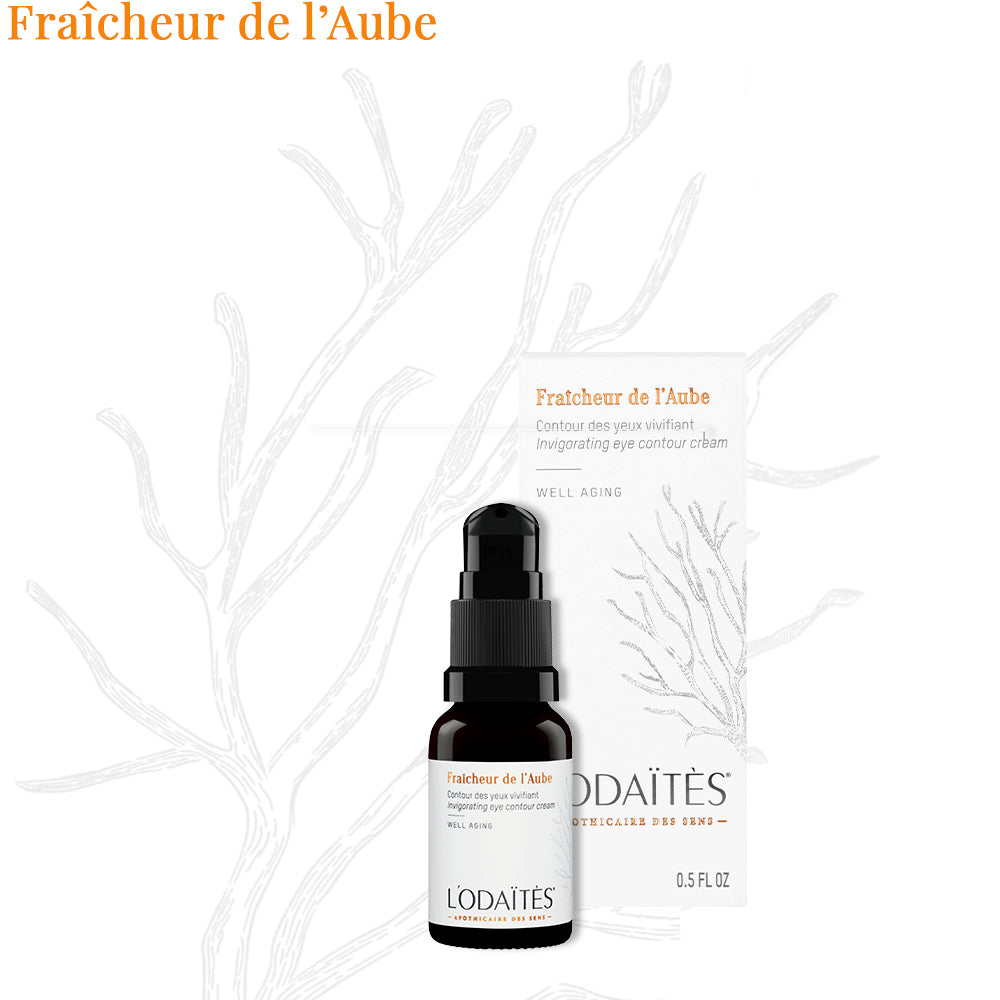 Contour des yeux Fraîcheur de l'Aube de L'Odaïtès sur fond blanc